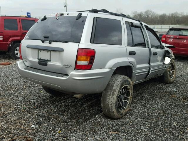 1J4GX48S54C266815 - 2004 JEEP GRAND CHER SILVER photo 4