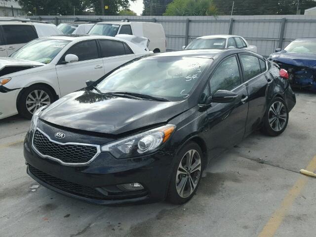 KNAFX4A8XG5529712 - 2016 KIA FORTE EX BLACK photo 2