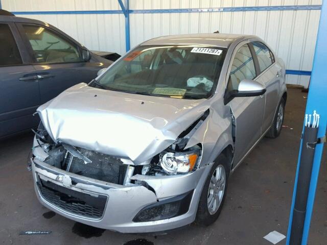 1G1JC5SH2E4175905 - 2014 CHEVROLET SONIC LT SILVER photo 2