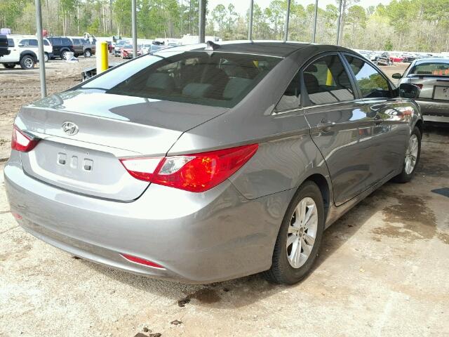 5NPEB4AC1DH759717 - 2013 HYUNDAI SONATA GLS GRAY photo 4