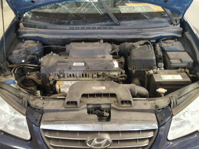 KMHDU46D89U675538 - 2009 HYUNDAI ELANTRA GL BLUE photo 7