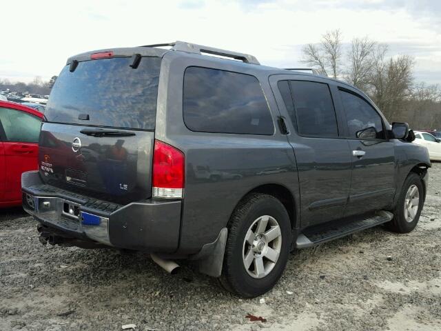 5N1AA08B34N710389 - 2004 NISSAN ARMADA SE BLACK photo 4