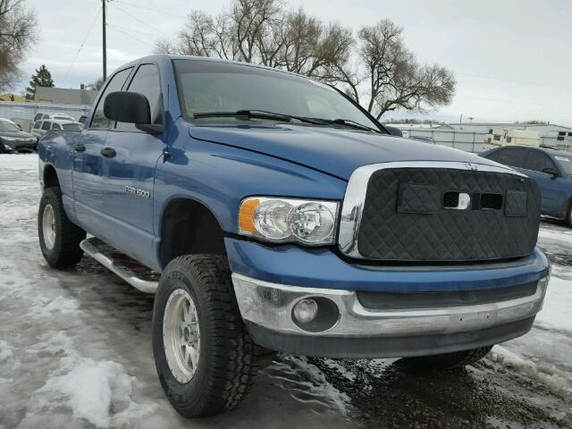 1D7HA18N03J646956 - 2003 DODGE RAM 1500 S BLUE photo 1