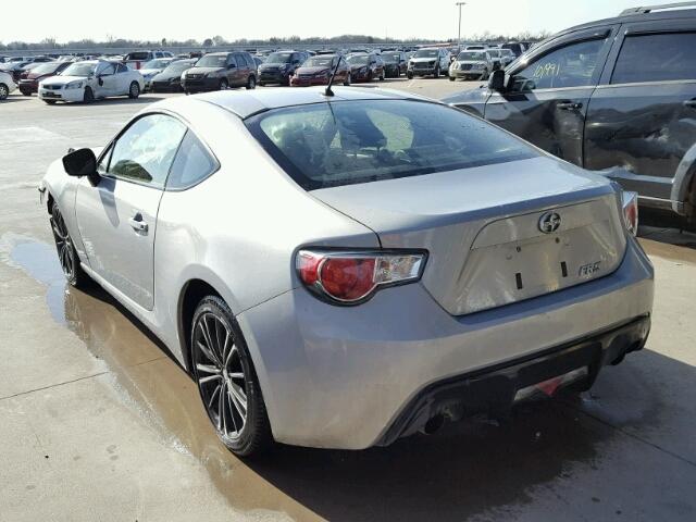 JF1ZNAA18D2733676 - 2013 TOYOTA SCION FR-S ვერცხლისფერი ფოტო 3