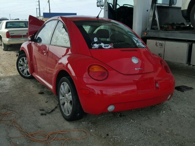 3VWCD21C73M444822 - 2003 VOLKSWAGEN NEW BEETLE 红色 照片 3
