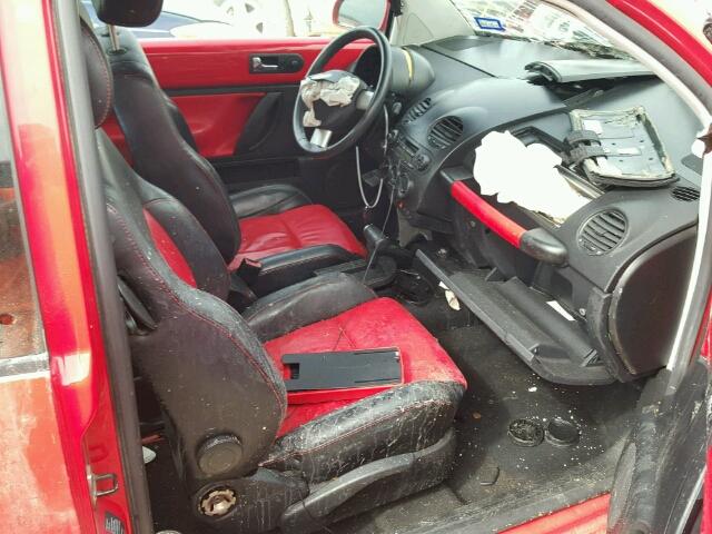 3VWCD21C73M444822 - 2003 VOLKSWAGEN NEW BEETLE RED photo 5