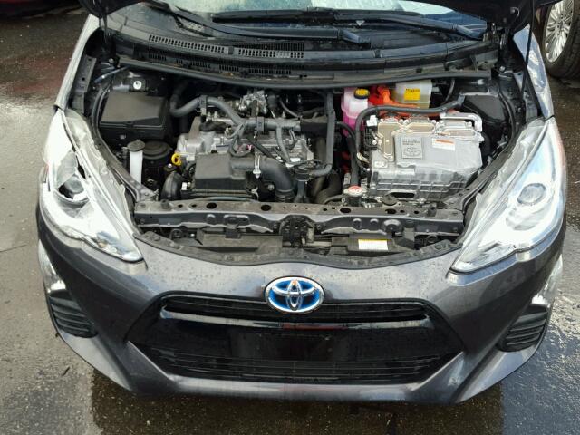 JTDKDTB37G1128276 - 2016 TOYOTA PRIUS C CHARCOAL photo 7