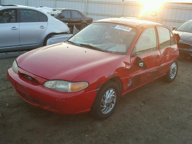 1FAFP13P7WW156505 - 1998 FORD ESCORT SE RED photo 2