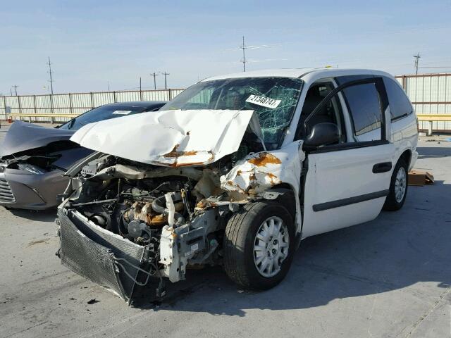 1D4GP23R57B124766 - 2007 DODGE GRAND CARA WHITE photo 2