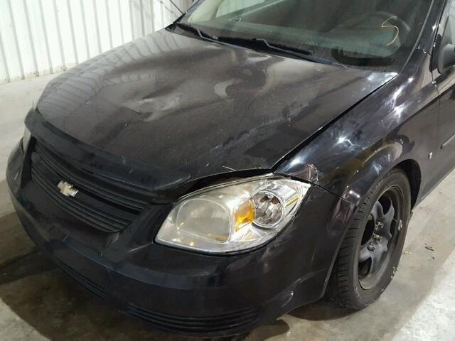 1G1AL18F787270087 - 2008 CHEVROLET COBALT LT BLACK photo 9