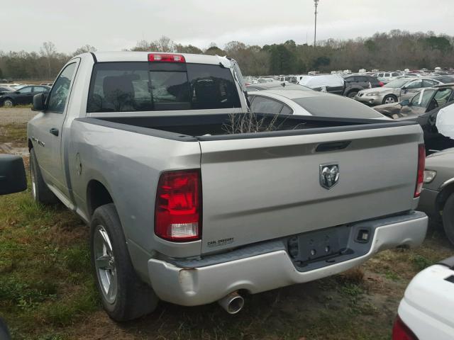 3C6JD6AT6CG141487 - 2012 DODGE RAM 1500 S SILVER photo 3