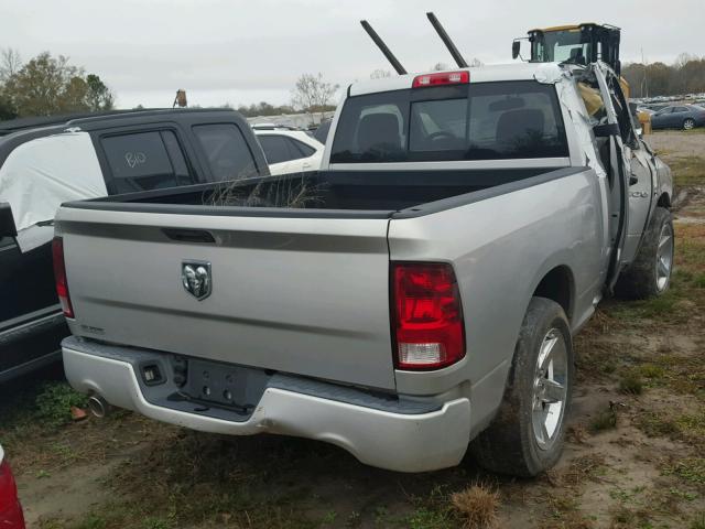 3C6JD6AT6CG141487 - 2012 DODGE RAM 1500 S SILVER photo 4