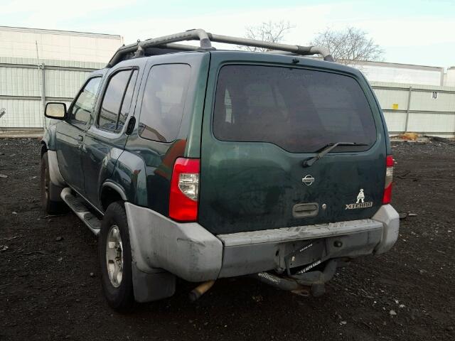 5N1ED28Y8YC570835 - 2000 NISSAN XTERRA XE GREEN photo 3