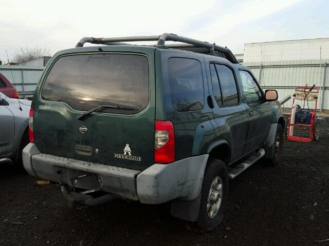 5N1ED28Y8YC570835 - 2000 NISSAN XTERRA XE GREEN photo 4