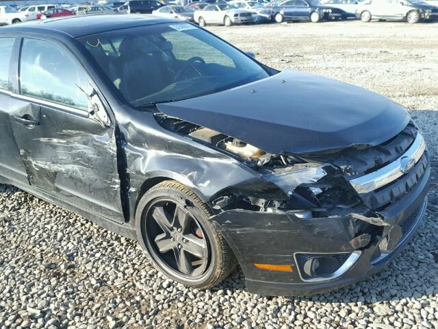 3FAHP0KC6AR168996 - 2010 FORD FUSION BLACK photo 9