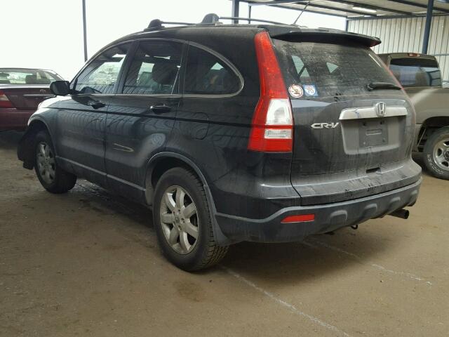 JHLRE387X8C011919 - 2008 HONDA CR-V EXL BLACK photo 3