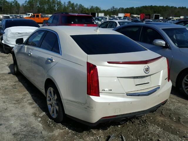 1G6AB5RX1E0110092 - 2014 CADILLAC ATS LUXURY WHITE photo 3