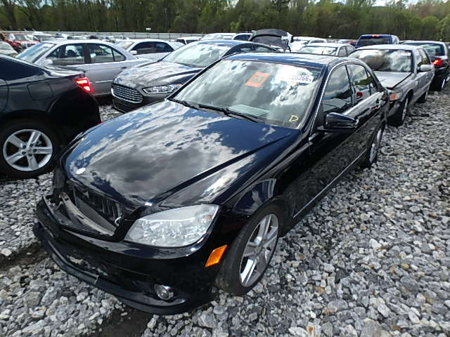 WDDGF5EB3AR098576 - 2010 MERCEDES-BENZ C 300 BLACK photo 2