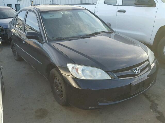 2HGES16495H598819 - 2005 HONDA CIVIC BLACK photo 1