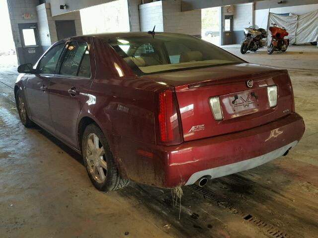 1G6DW677670163884 - 2007 CADILLAC STS RED photo 3