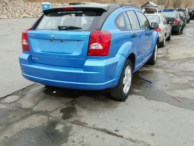 1B3HB48B38D511184 - 2008 DODGE CALIBER BLUE photo 4