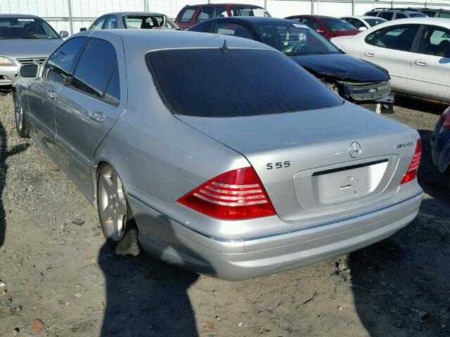 WDBNG75J83A345379 - 2003 MERCEDES-BENZ S500 SILVER photo 3