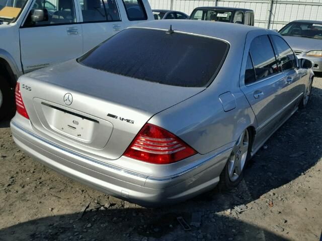 WDBNG75J83A345379 - 2003 MERCEDES-BENZ S500 SILVER photo 4