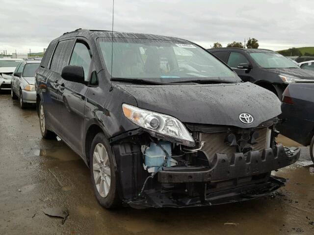 5TDDK3DC2BS007095 - 2011 TOYOTA SIENNA XLE BLACK photo 1