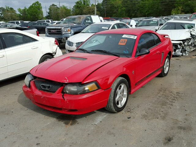 1FAFP40462F206428 - 2002 FORD MUSTANG RED photo 2
