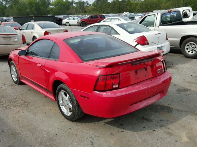 1FAFP40462F206428 - 2002 FORD MUSTANG RED photo 3