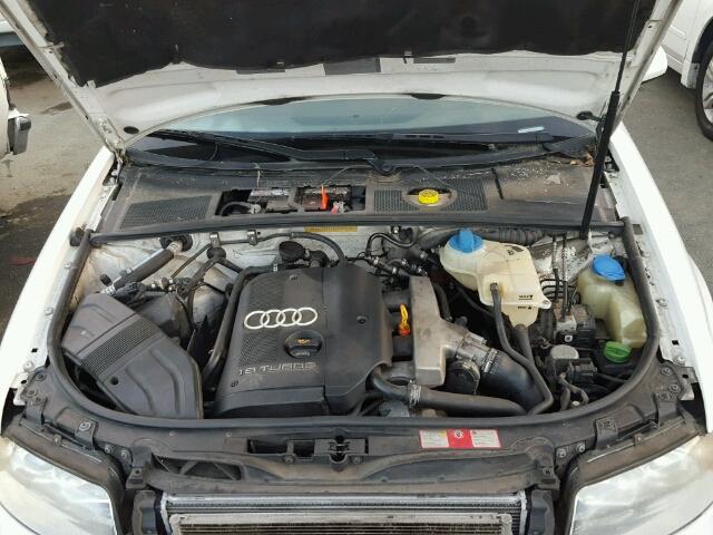 WAULC68E53A297544 - 2003 AUDI A4 1.8T QU WHITE photo 7