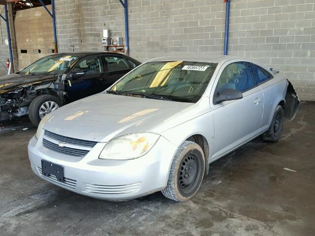 1G1AK15F577383364 - 2007 CHEVROLET COBALT LS SILVER photo 2