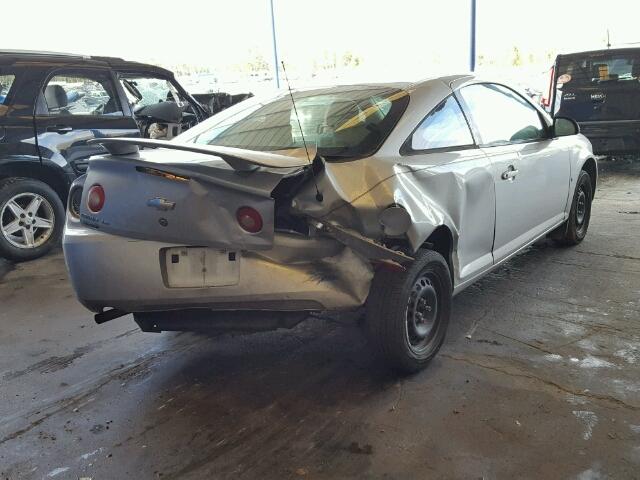 1G1AK15F577383364 - 2007 CHEVROLET COBALT LS SILVER photo 4