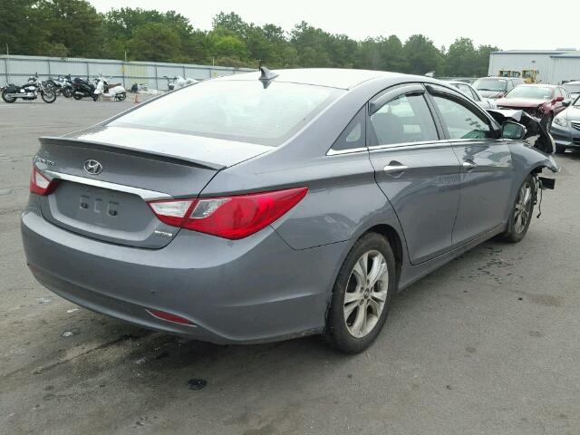 5NPEC4AC7BH273908 - 2011 HYUNDAI SONATA SE CHARCOAL photo 4