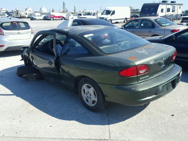 1G1JC1240Y7372838 - 2000 CHEVROLET CAVALIER GREEN photo 3