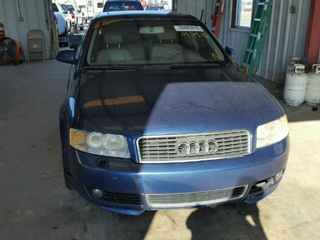 WAUJC68E84A156668 - 2004 AUDI A4 1.8T BLUE photo 10