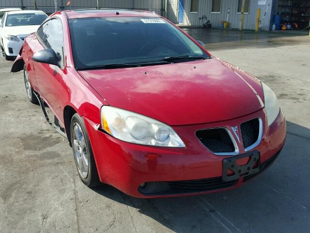 1G2ZH18NX74240248 - 2007 PONTIAC G6 GT RED photo 1