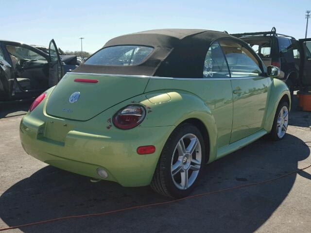 3VWCD21Y34M307048 - 2004 VOLKSWAGEN NEW BEETLE 绿色 照片 4