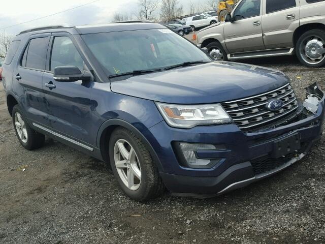 1FM5K8D87GGB84512 - 2016 FORD EXPLORER X BLUE photo 1