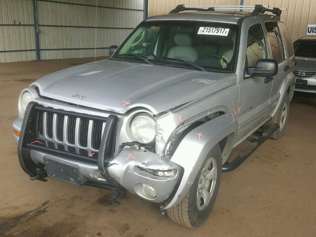 1J8GL58K62W158974 - 2002 JEEP LIBERTY LI SILVER photo 2