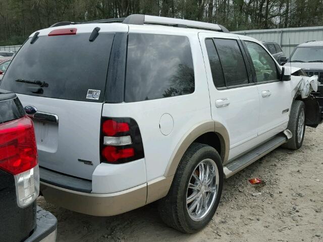 1FMEU64E46UA34054 - 2006 FORD EXPLORER WHITE photo 4