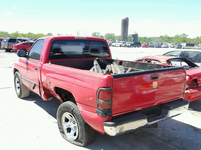 1B7HC16X5YS565798 - 2000 DODGE RAM 1500 RED photo 3