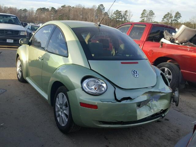 3VWRW31C89M514248 - 2009 VOLKSWAGEN NEW BEETLE GREEN photo 3