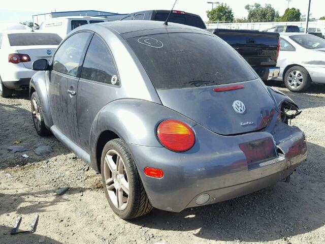 3VWCD31C65M412422 - 2005 VOLKSWAGEN NEW BEETLE GRAY photo 3