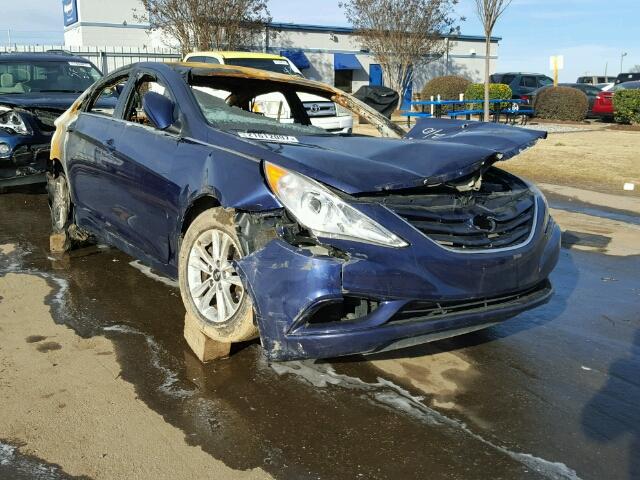 5NPEB4AC4DH707384 - 2013 HYUNDAI SONATA BLUE photo 1