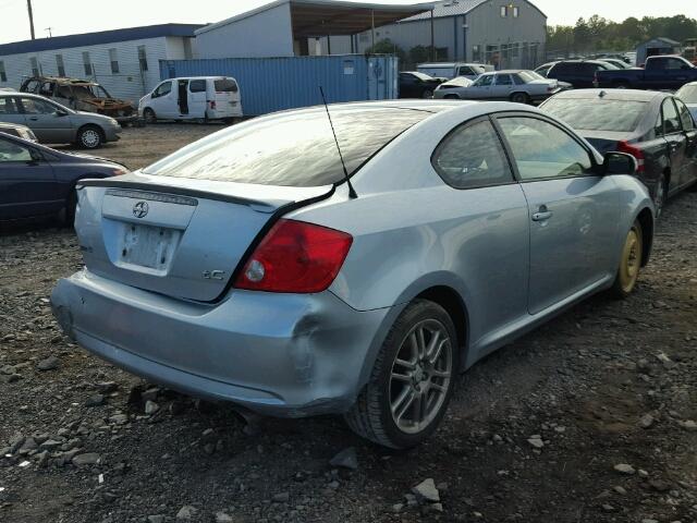 JTKDE177660073659 - 2006 TOYOTA SCION TC BLUE photo 4