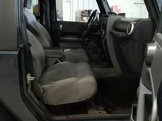 1J4FA54108L535213 - 2008 JEEP WRANGLER S BLUE photo 5