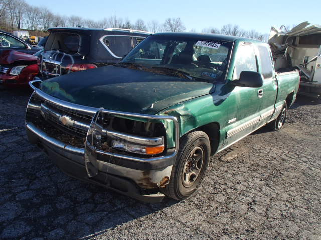 2GCEC19V5X1155918 - 1999 CHEVROLET SILVERADO GREEN photo 2