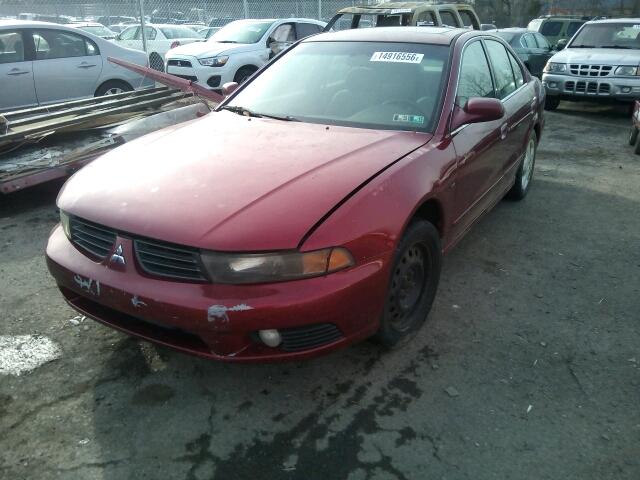 4A3AA46H92E061971 - 2002 MITSUBISHI GALANT ES/ RED photo 2