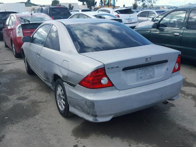 1HGEM22174L060990 - 2004 HONDA CIVIC DX V SILVER photo 3